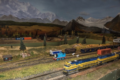 Model Train Exhibit at the Fairbanks Train Station