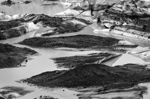 Glacier lagoon close-up