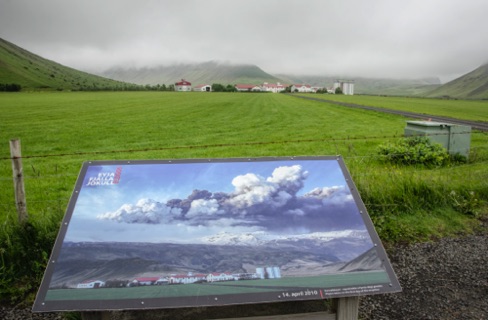 Site of Eyjafjallajokull 2010 eruption